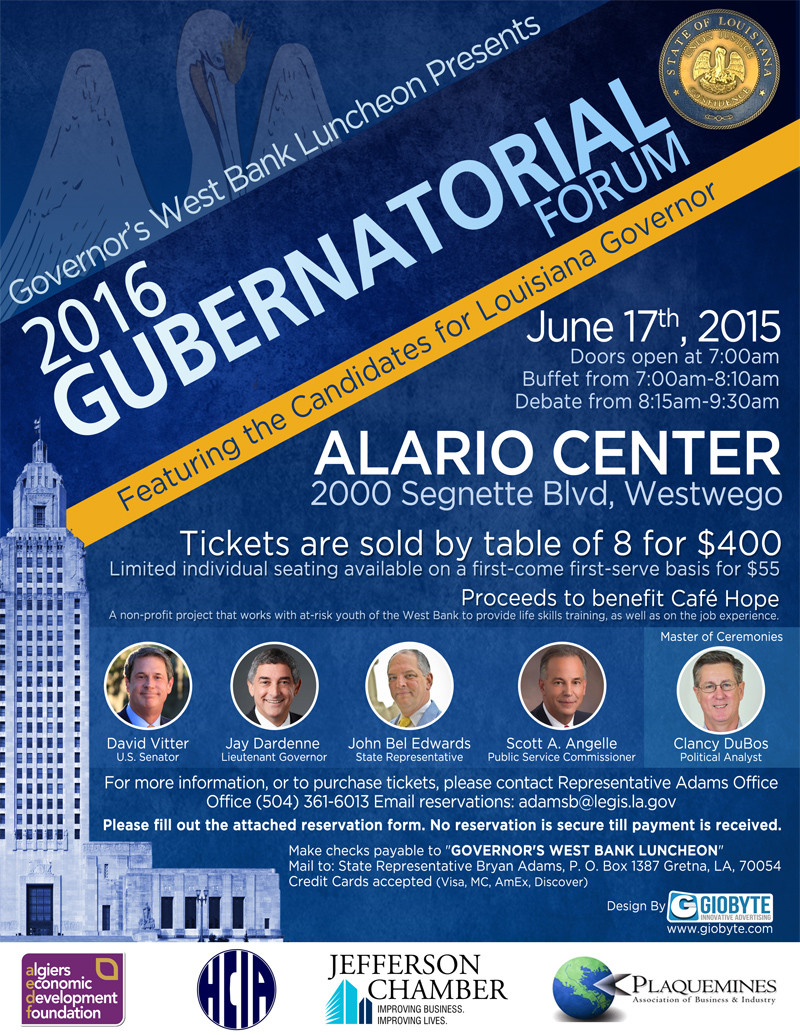 2016 Gubernatorial Forum Digital Flyer